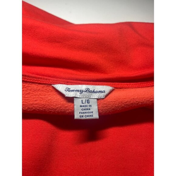 Tommy Bahama Side Tie Dress Soft Stretch Size Large  Poppy Color Ladies - Picture 5 of 8